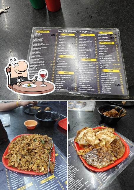 The restaurant's food and beverage