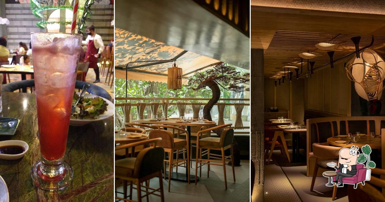 The interior of Nom Nom: Asian Bar & Eatery