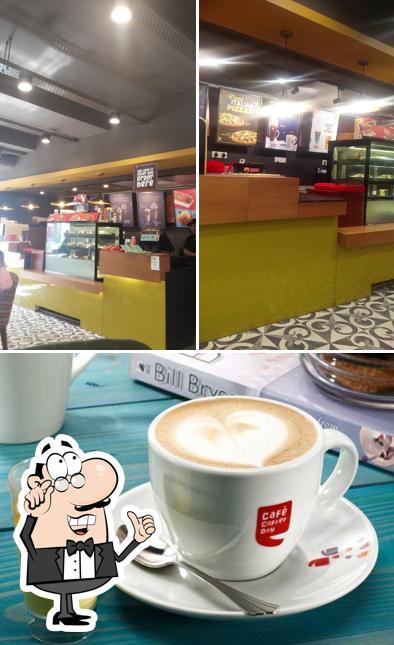 The interior of Café Coffee Day