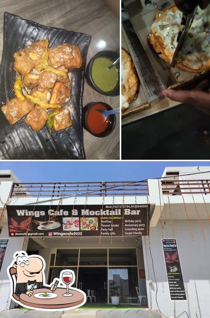 This is the picture depicting food and interior at Wings cafe & mocktail Bar