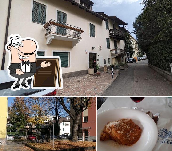 Hotel Trattoria Hofer si caratterizza per la esterno e vino