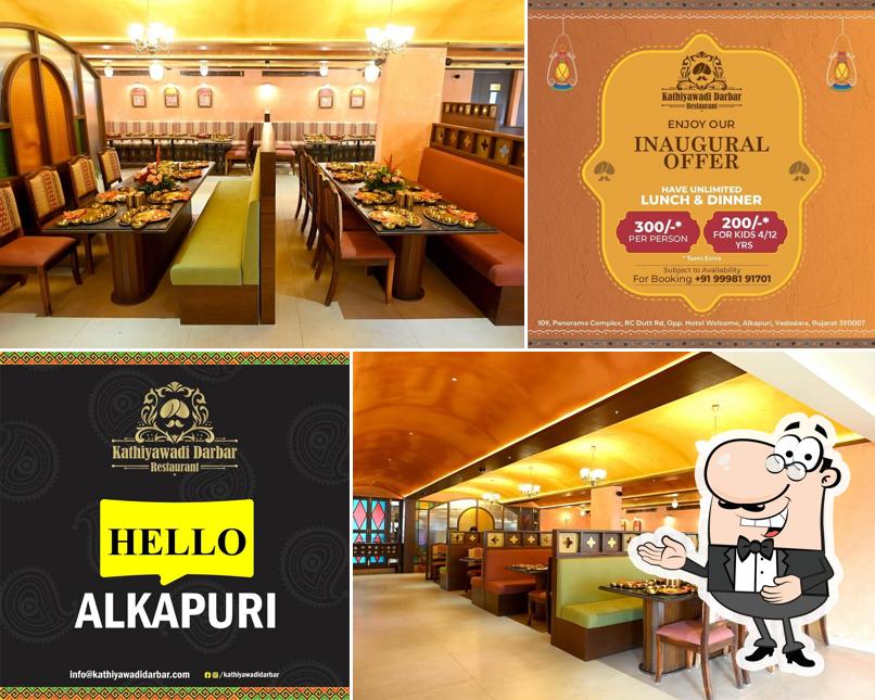 Kathiyawadi Darbar Alkapuri - Premium Kathiyawadi Gujarati Thali image
