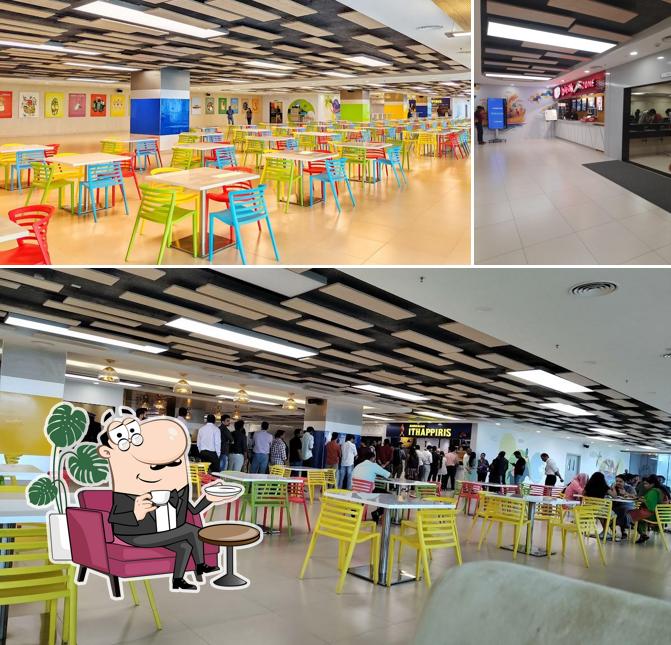 The interior of Lulu Cyber Tower 2 Food Court
