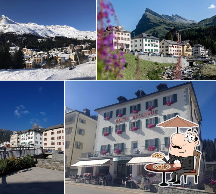Gli esterni di Hotel Bellevue San Bernardino
