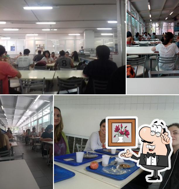 O interior do Bandejão da Química