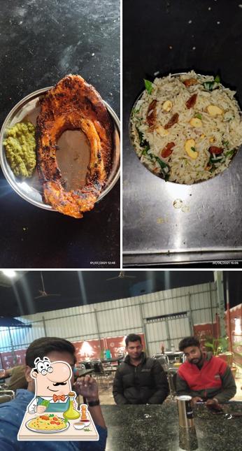 The restaurant's food and bar counter