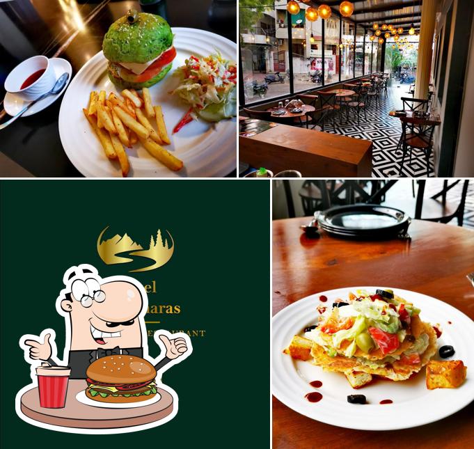 Try out a burger at Cafe 55