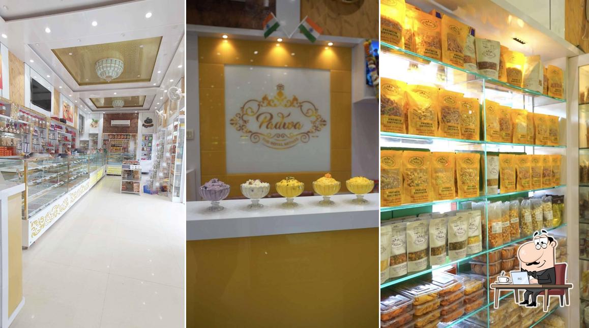 The interior of Padwa The Royal Mithas