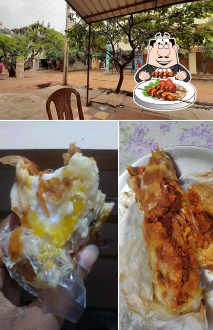 This is the photo displaying food and interior at kolkatta famous kati roll