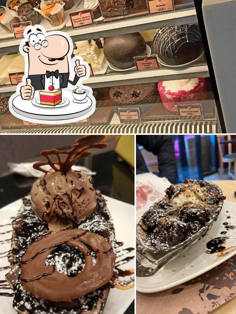 The Chocolate Room serves a selection of desserts