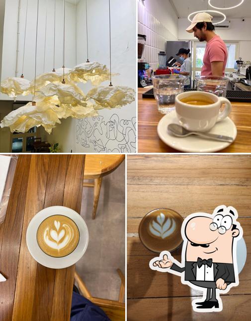 The interior of The Flat White Coffee House