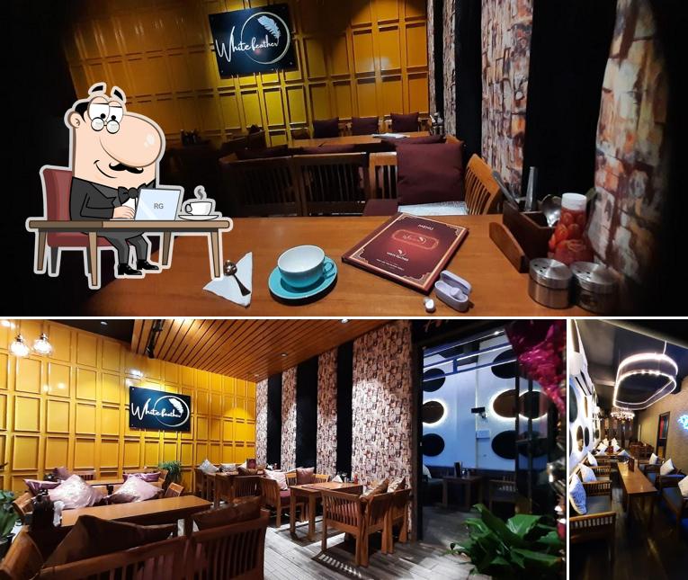 The interior of White Feather