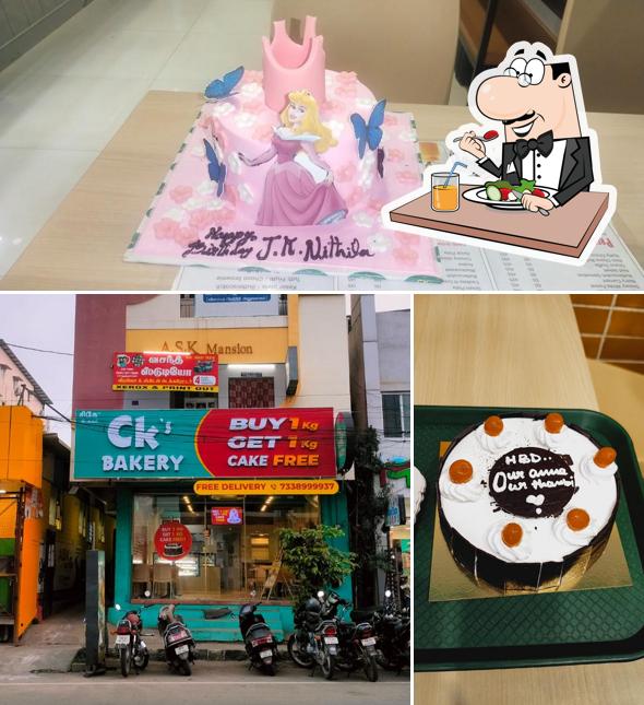 CK's Bakery- Tennur, Trichy is distinguished by food and exterior