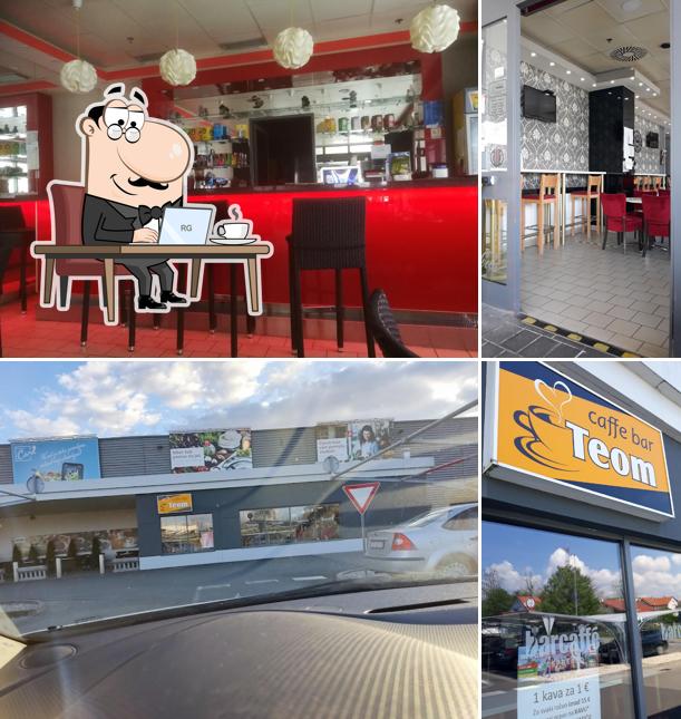 Dai un’occhiata alla immagine che raffigura la interni e esterno di Teom caffe bar