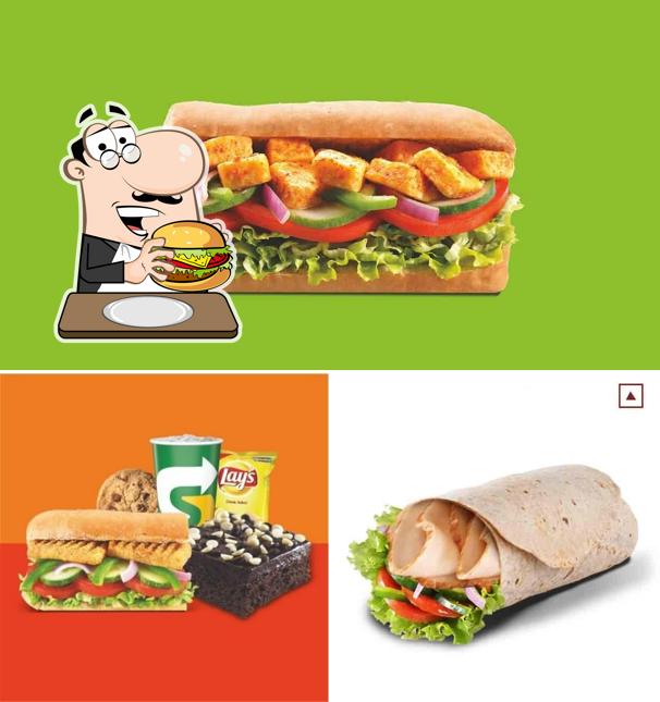 Order a burger at Subway Nidagatta