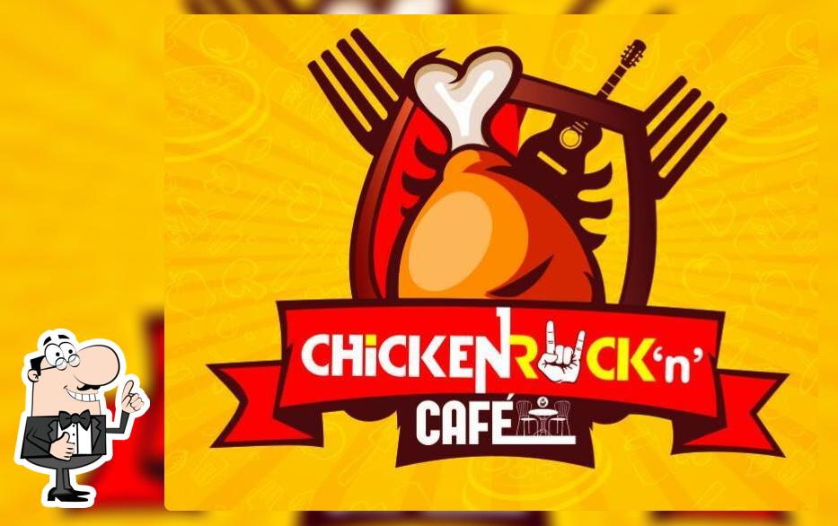 The advertisement shows information about Chicken Rock N Cafe