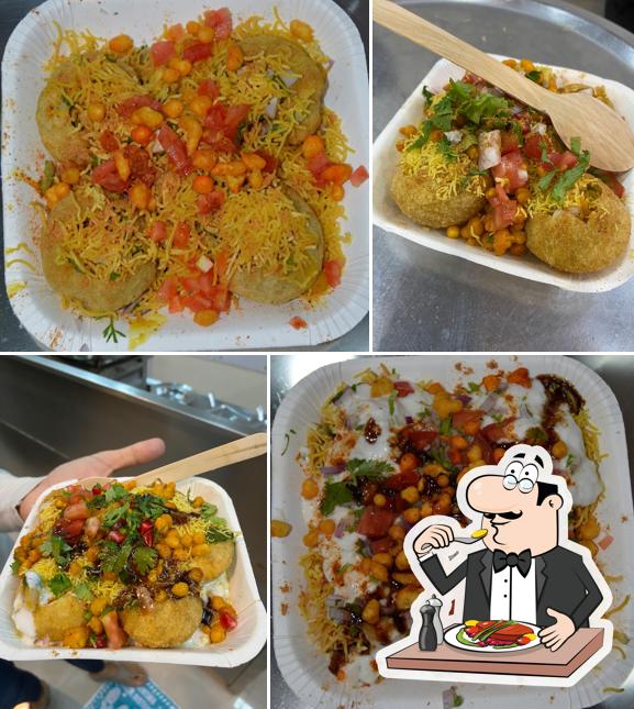 Food at DELFREE KATHI KEBAB ROLLS AND CHAAT CORNER