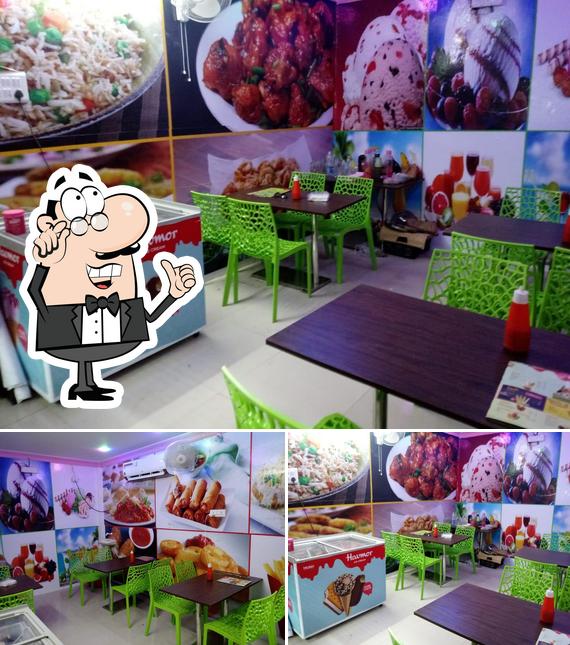 The interior of Sanjana Food Court