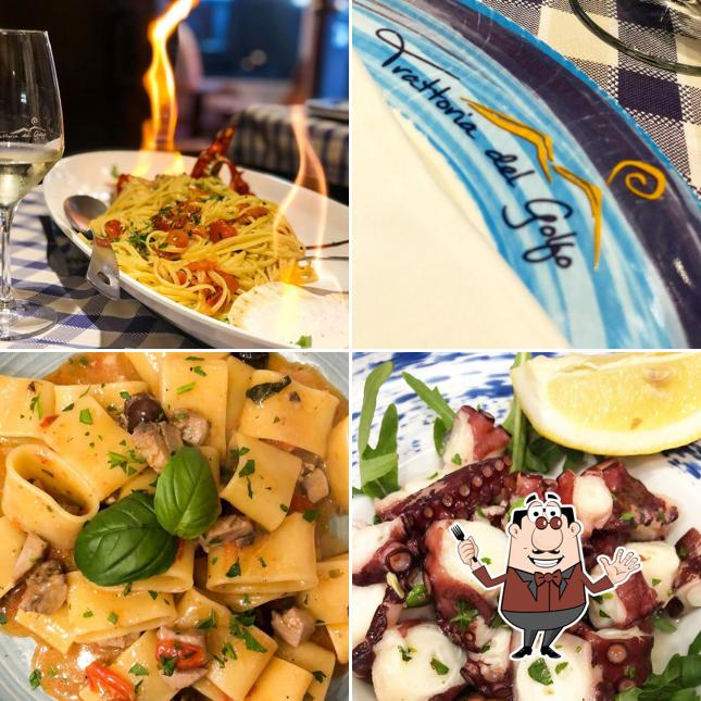 Cibo al Trattoria del Golfo - Napoli - Tipica trattoria Napoletana - Genovese - Piatti di Pesce - Spigola fritta in crosta di sale