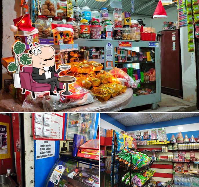 Among different things one can find interior and burger at ADDA KHANA