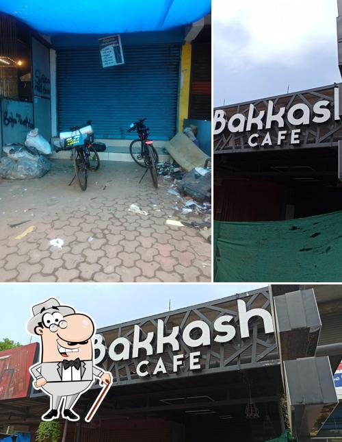 The exterior of Bakkash cafe