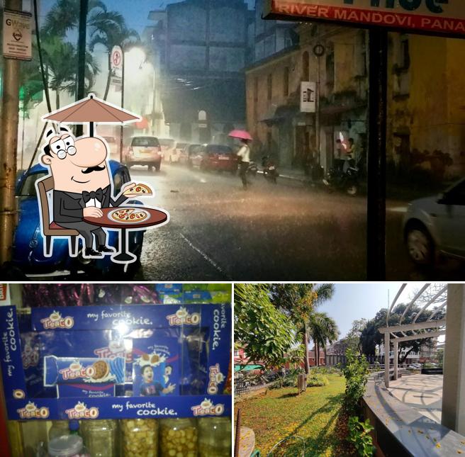 Take a look at the photo depicting exterior and food at Geeta Bakery