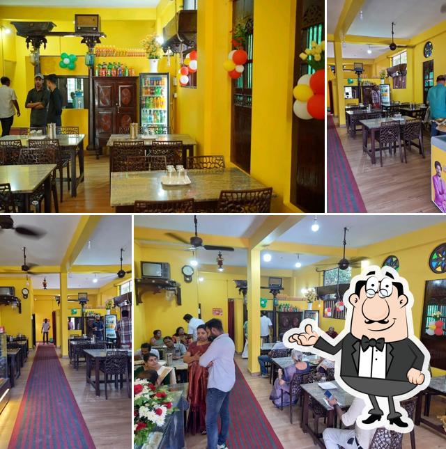 The interior of Hotel Udupi
