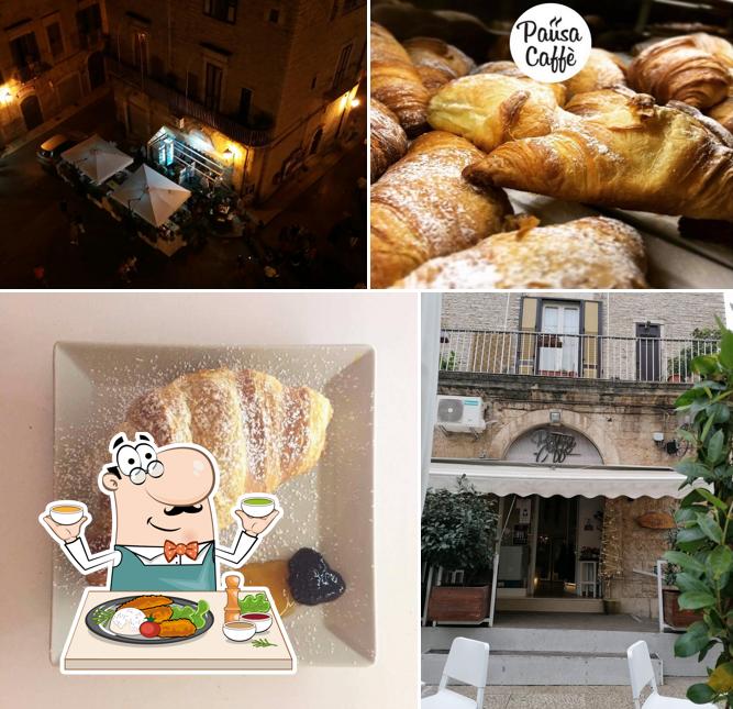 La cibo e esterno del ristorante