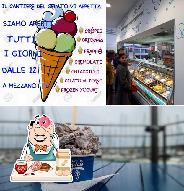 Cantiere del Gelato serve un'ampia gamma di dolci
