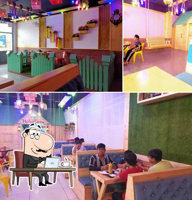The interior of Hello Food Batala