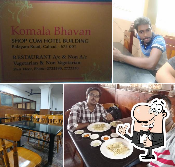 Look at the photo of Komala Bhavan