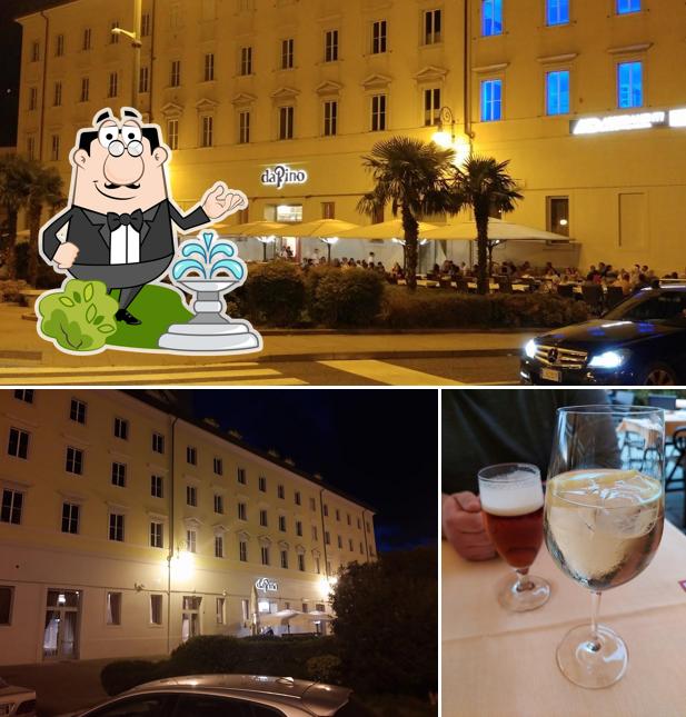 La esterno e birra del ristorante