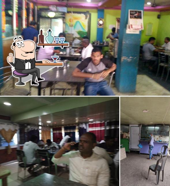 The interior of Dhanraj Family Restaurant