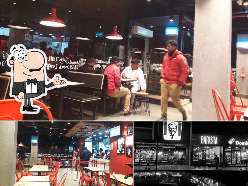 The interior of KFC