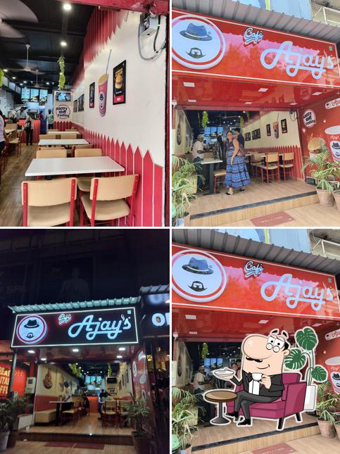 The interior of Ajay’s Café - H L Commerce College, Ahmedabad