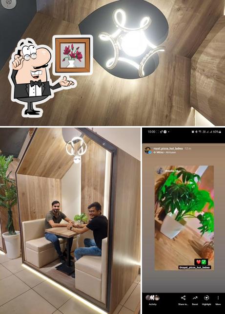The interior of ROYAL PIZZA HUB