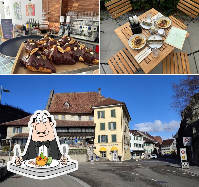La foto della cibo e esterno di Wirtshaus zur alten Post · Aarburg