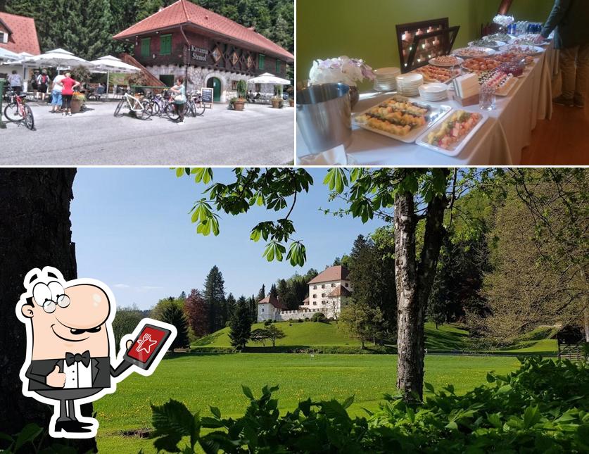 Guarda la immagine che mostra la esterno e cibo di Strmol Castle - Hotel and Cafe