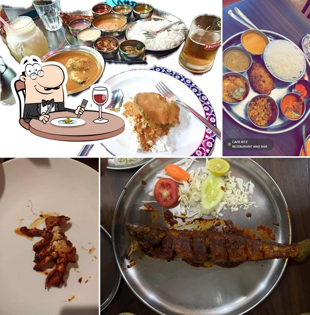 Food at Cafe Ritz Restaurant & Bar