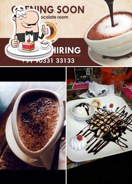 The Chocolate Room, Silchar provides a number of desserts
