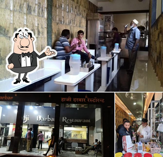 The interior of Haji Darbar Restaurant