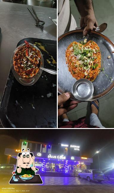 The image of Hotel Ashirwad’s food and exterior