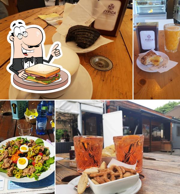 Toast al formaggio al Oasi café