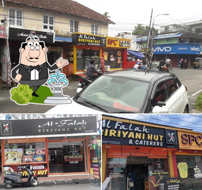 The exterior of Al-Falah Biriyani Hut Kochi