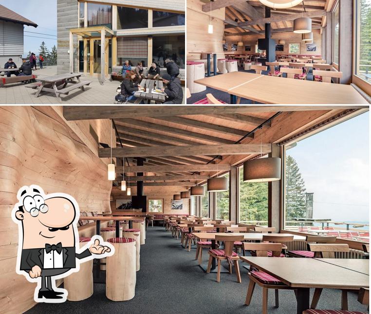 Gli interni di Restaurant Fräkmüntegg