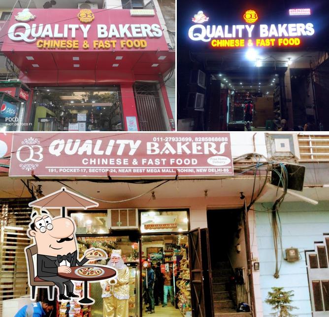 The exterior of Quality Baker's ,Chinese & Fast Food