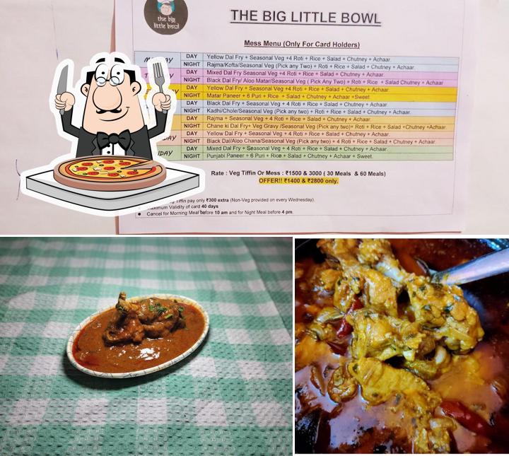 Try out pizza at The Big Little Bowl Restaurant (Parathas, Thali & Biryani), Tiffin & Mess