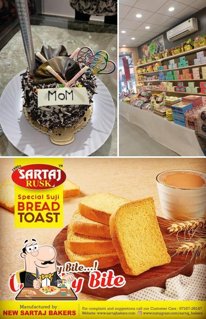 This is the image depicting food and interior at sartaj bakers