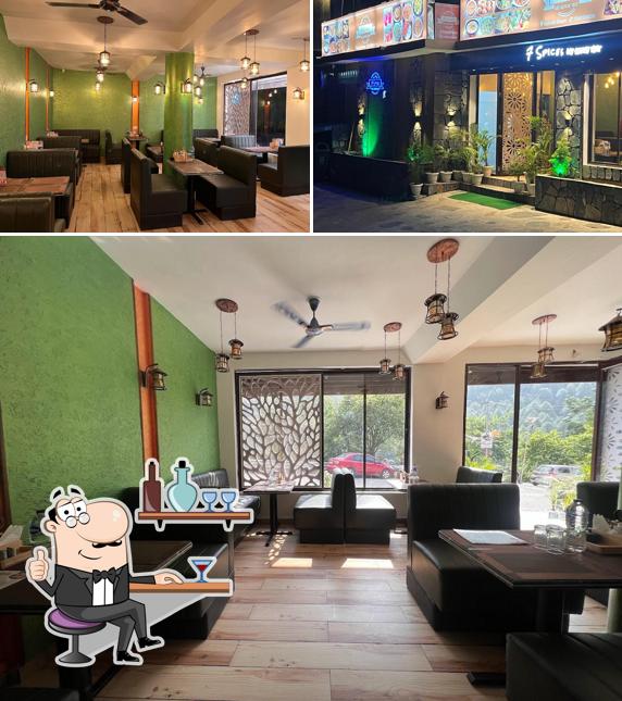 The interior of Seven Spices Pure Veg Restaurant