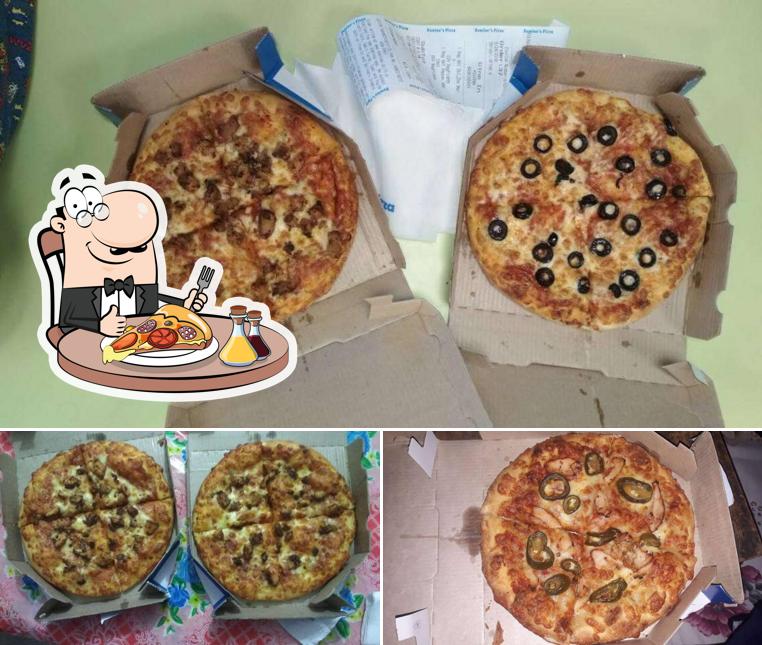 At Dominos, you can enjoy pizza